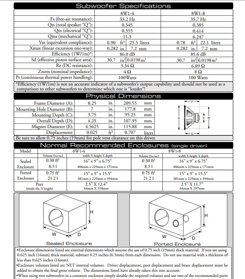 jl audio 8w1